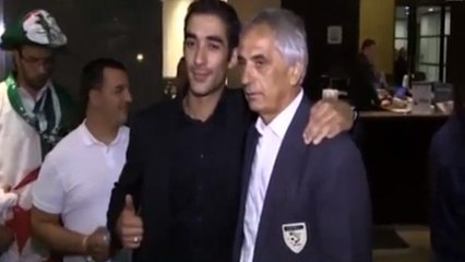 Retour des Verts à l'hôtel après le match face à l'Allemagne