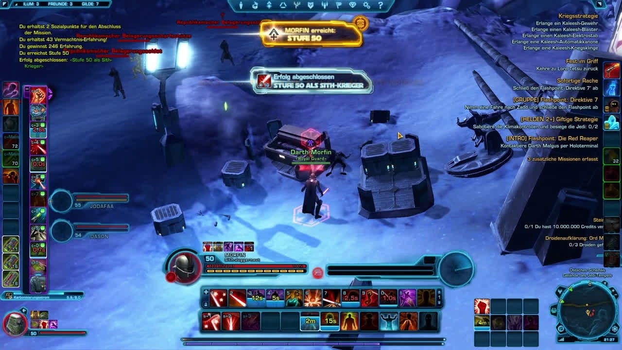 PlayerUp.com - Buy Sell Accounts - Star Wars The Old Republic Level 50 mit Sith Juggernaut Morfin !