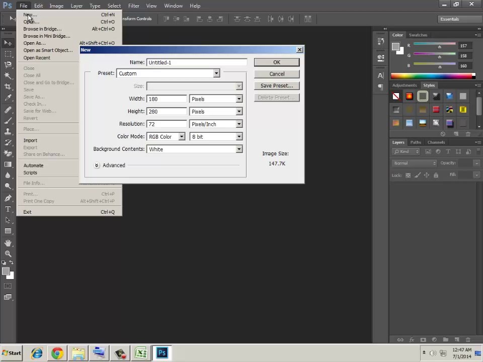 Adobe Photoshop beginners tutorial part 1 - Overview