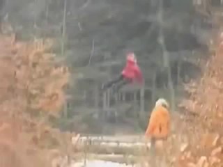 Caught On Film Levitating Girl In Russian Forest