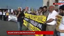 Asgari ücrete gelen düük zam protesto edildi