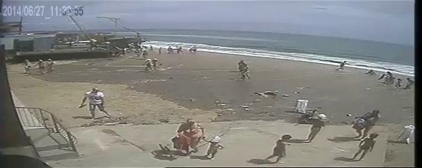 【軍事兵器・人工津波？】ウクライナで突然津波が起こる ：Начало цунами в Одессе 27.06.2014 (Low)