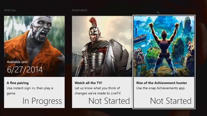 Xbox Preview - Dashboard