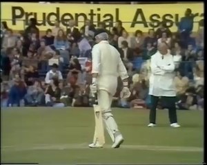 David Steele 106 vs West Indies 1976 1st test