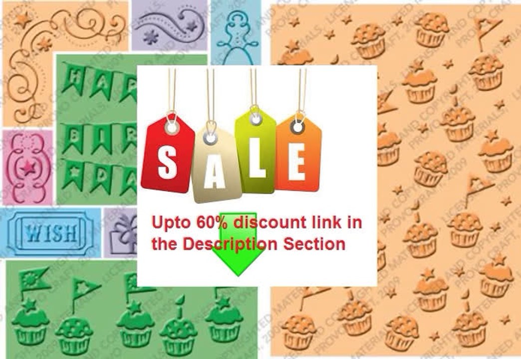 Best Deals Cuttlebug All-In-One Embossing Plates Cupcake Celebration Review