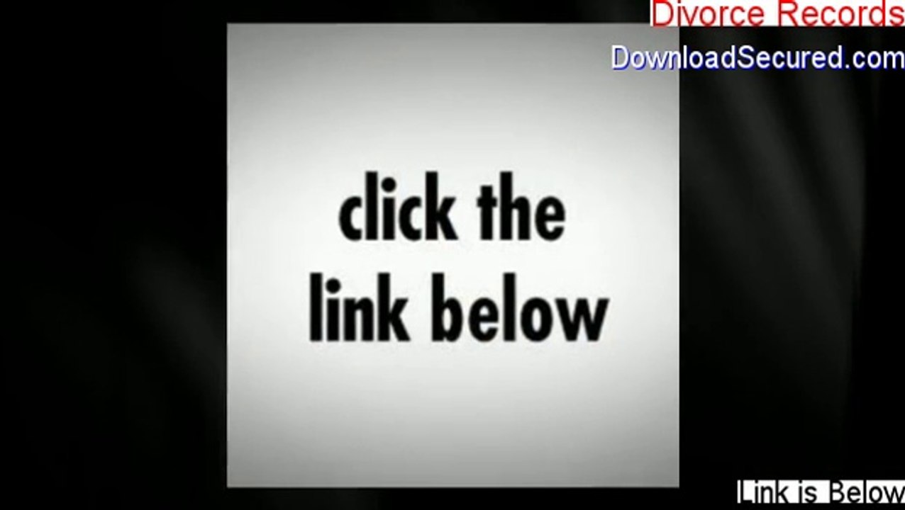 Divorce Records PDF Free [Instant Download 2014]