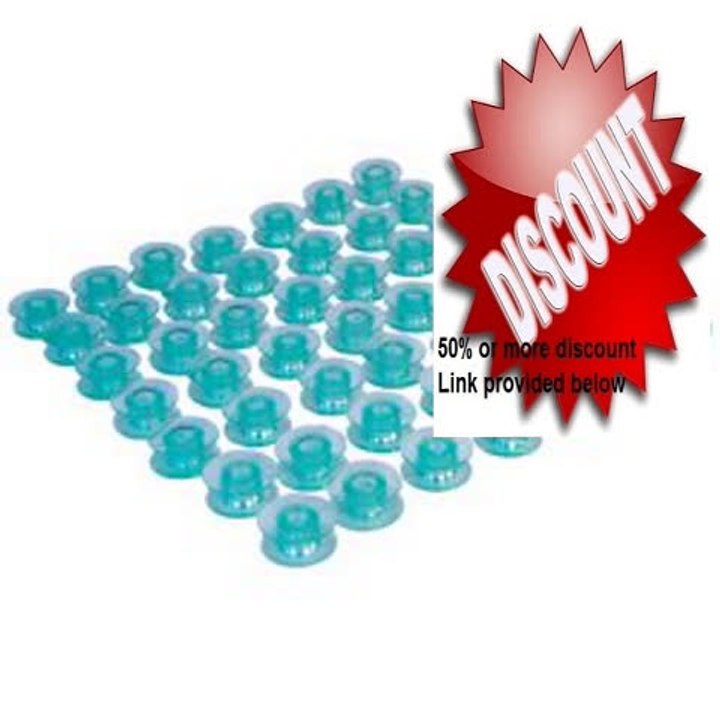 Best Deals 50 Husqvarna Viking Transparent Bobbins 4123078-G for Groups 5 6 7 Review
