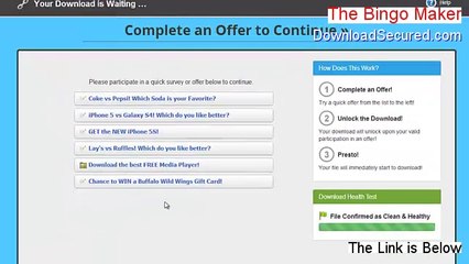The Bingo Maker Full Download [Download Here]