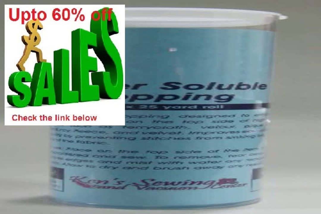Best Deals Embroidery Stabilizer Water Soluble Topping 8 inch by 25 yards wtih free Tube Review