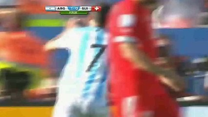 Argentina derroto 1-0 a Suiza con gol de Di Maria