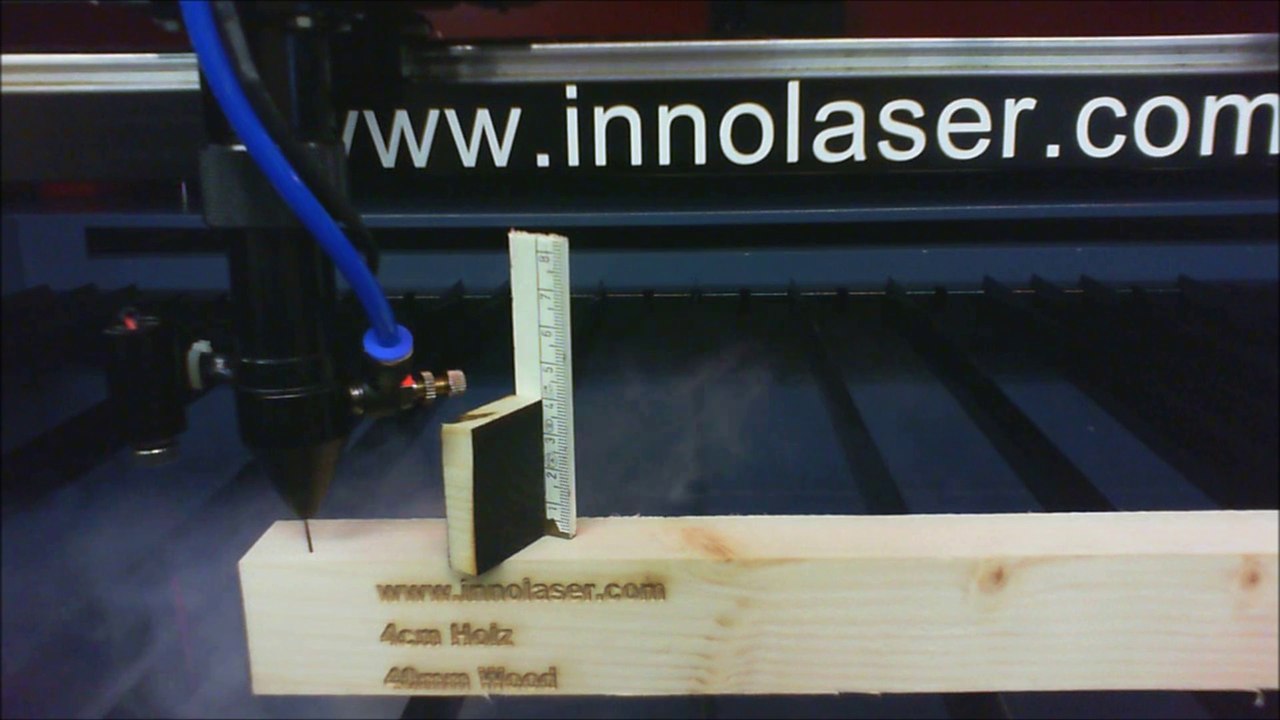 100W Co2 Laser 40 mm Holz WOOD