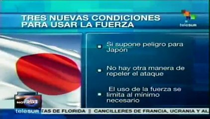 Japón aprueba 3 nuevas condiciones para usar la fuerza