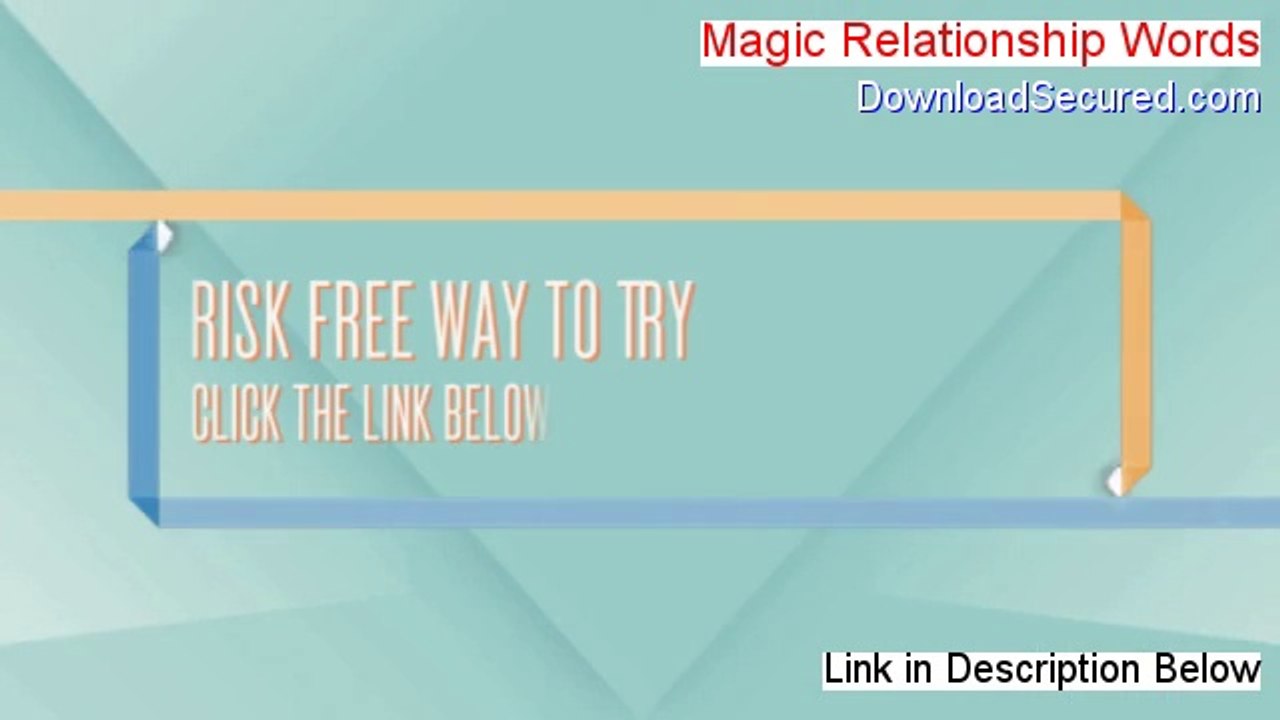 Magic Relationship Words Reviewed - Video Review 2014