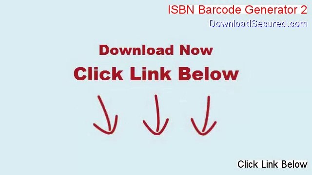 ISBN Barcode Generator 2 Free Download [Download Now]
