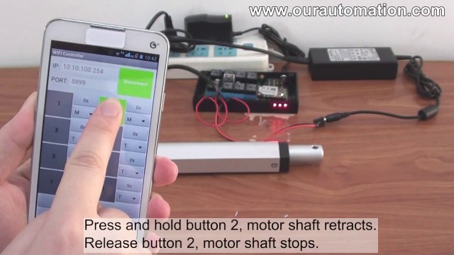 How to Use Mobile Phone to Remote Control Linear Actuator Motor