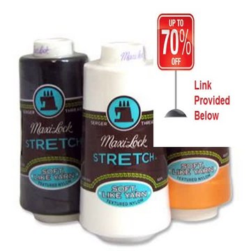 Best Deals Maxi-Lock® Stretch Thread 2000 yds - #43006 Blue Jean Gold Review