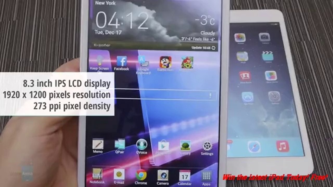 LG G Pad 8.3 vs Apple iPad mini 2 with Retina Display