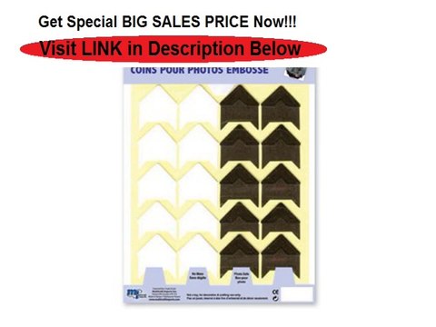 Best Deals Forever In Time Photo Corners Self-Adhesive Embossed Cardstock 3/4-Inch 40 Per Package White/Black Review