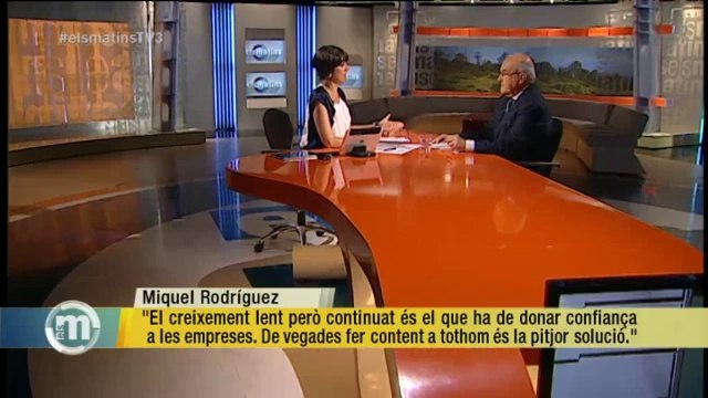 TV3 - Els Matins - Miquel Rodríguez: El sector de la moda millora i hi ha un procés de relocalit