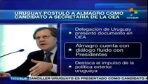 Uruguay impulsa a Almagro como secretario general de la OEA