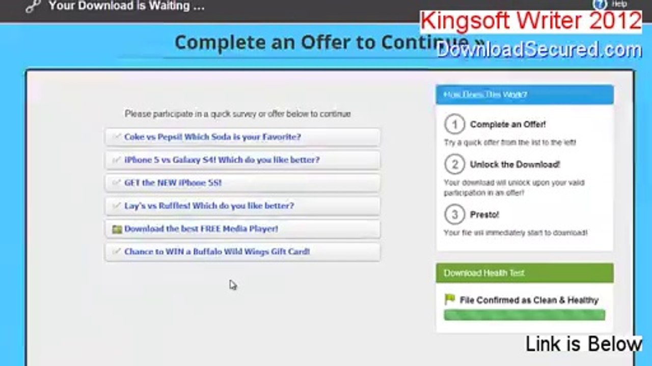 Kingsoft Writer 2012 Free Download (Free of Risk Download)