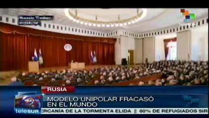 Modelo imperialista fracasó en el mundo: Vladimir Putin
