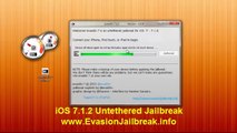 iOS 7.1.2 Untethered Jailbreak iPhone 5, iPhone 4 iPhone 4s iPad iPod windows and mac