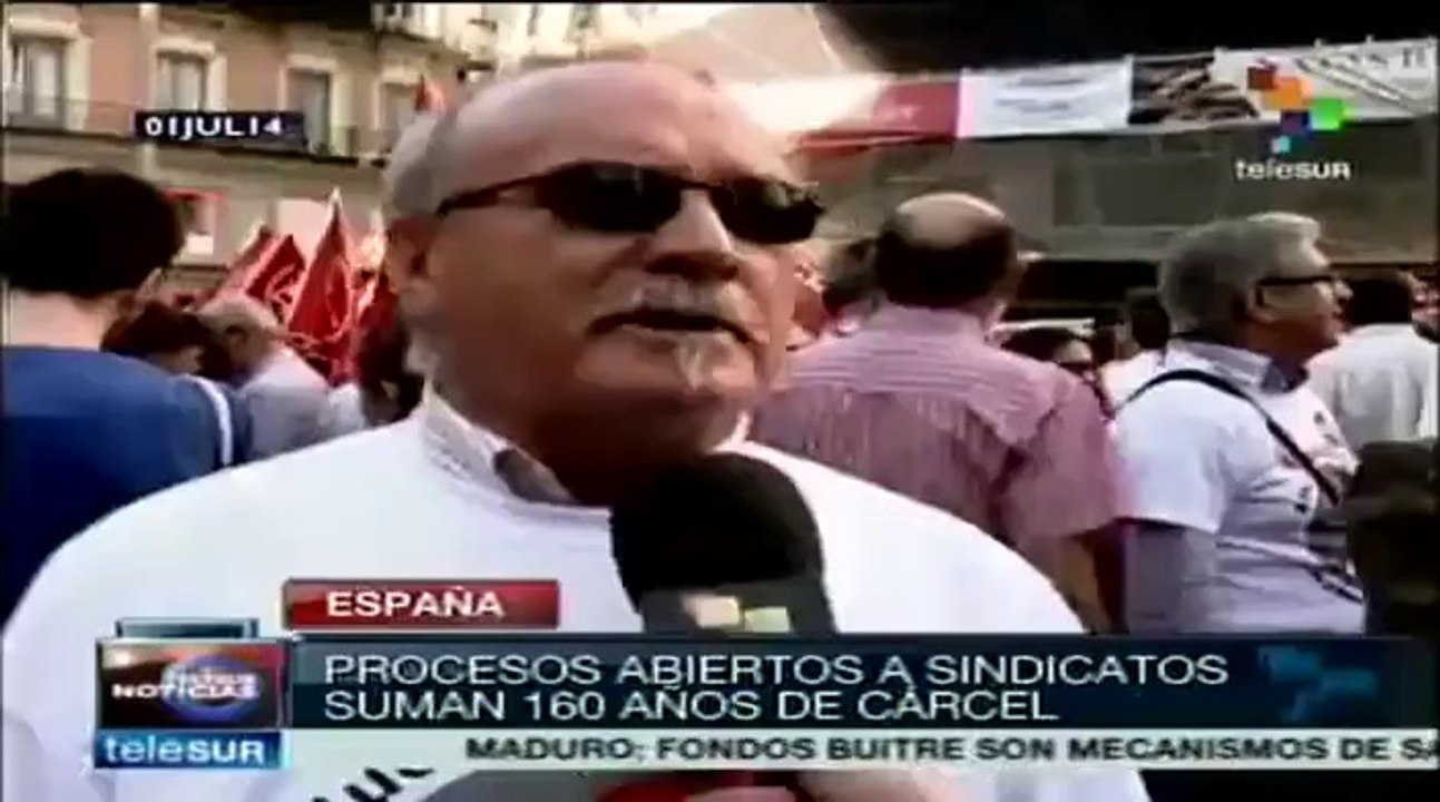 Sindicalistas españoles denuncian ofensiva contra derecho de huelga