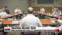 Top military commanders from S. Korea, U.S., Japan discuss North Korean nuclear threats