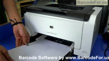 How to make and print Barcode Labels using laser printer