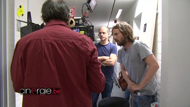 Tournage Je suis mort mais j'ai des amis Episode 2 - Bouli Lanners, Serge Riaboukine et Lyes Salem