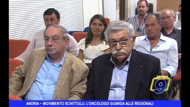 Andria Movimento Schittulli, l'oncologo guarda alle Regionali