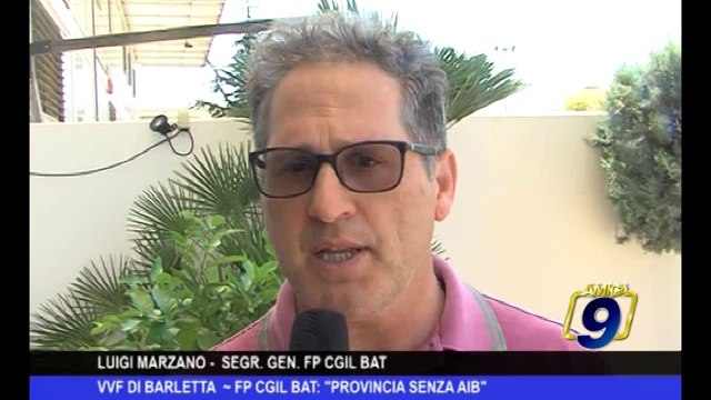 VVF di Barletta | FP CGIL BAT: Provincia senza AIB