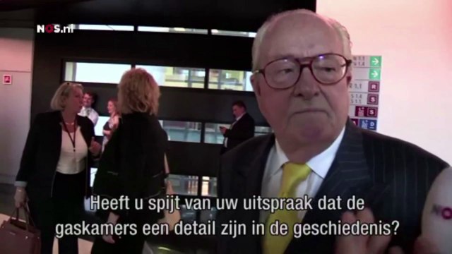 Chambre à gaz, un détail : Jean-Marie Le Pen chante je ne regrette rien