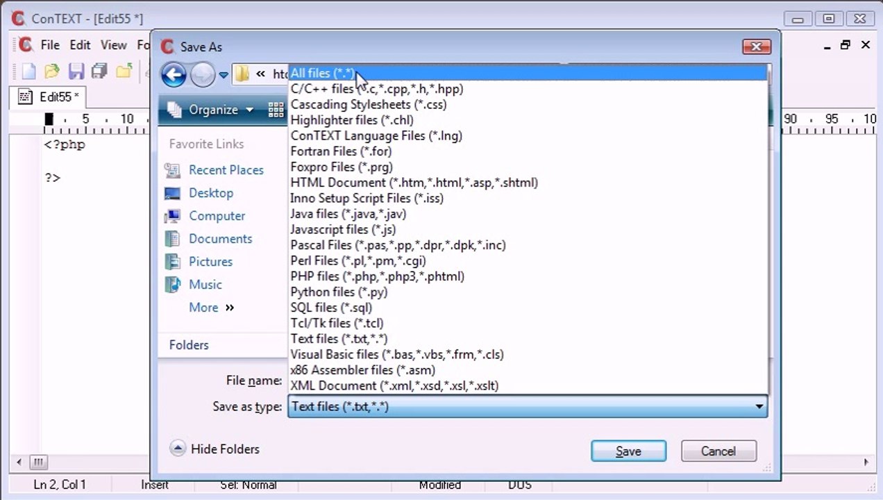 Beginner PHP Tutorial - 5 - Writing Your First PHP File