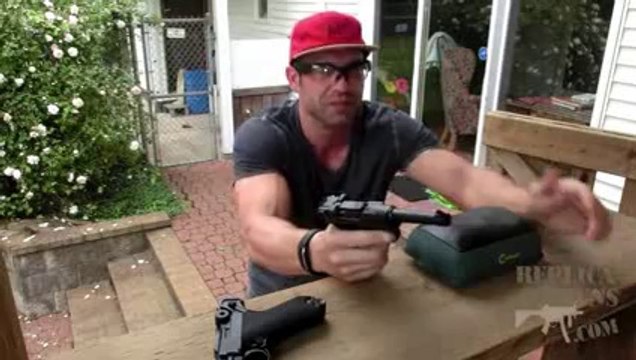 KWC P-08 Luger CO2 Blowback BB and Airsoft Pistol Field Test Shooting Review