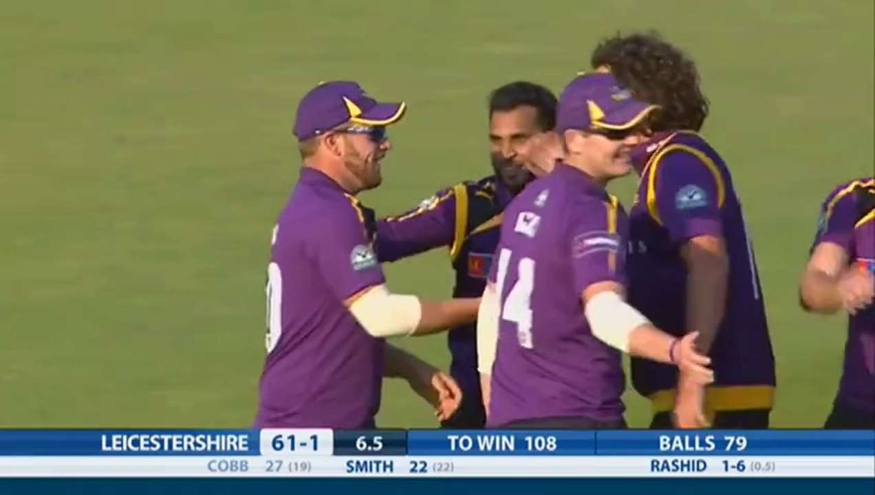 Another amazing catch from Yorkshire's Aaron Finch and Adam Lyth