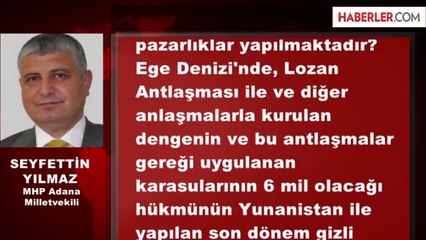 MHP Milletvekili'nden Çok Tartışılacak Soru Önergesi