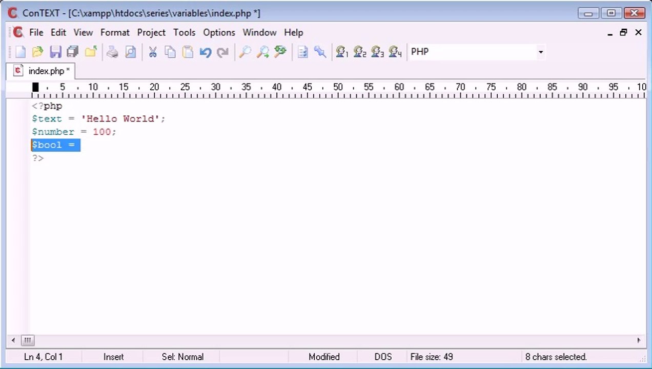 Beginner PHP Tutorial - 16 - Variables
