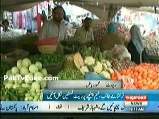 Commissioner Karachi raid at vegetable market
