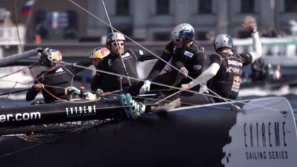 Extreme Sailing competition in St. Petersberg