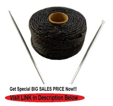 Best Deals Springfield Leather Company's Black Waxed Thread Kit w/ 2 Needles Review