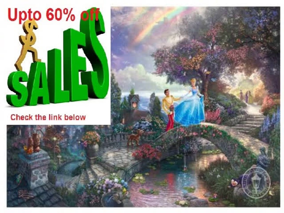 Best Deals THOMAS KINKADE 8 X 10 DISNEY DREAMS COLLECTION "Cinderella Wishes Upon A Dream" Review
