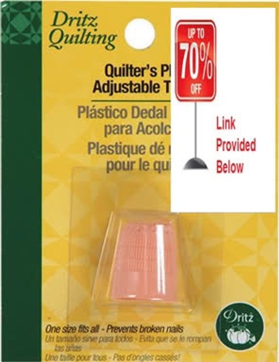 Best Deals Dritz Quilting  Dritz Plastic Adjustable Thimble Review