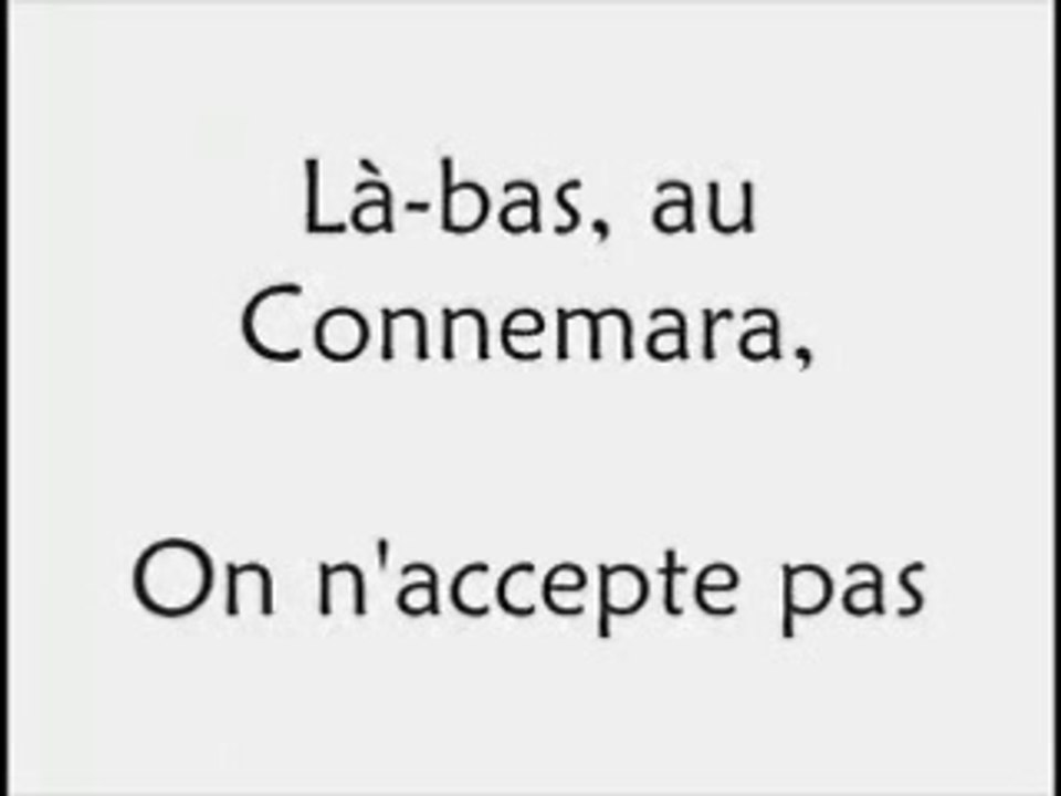 LES LACS DU CONNEMARA-michel sardou KARAOKE.