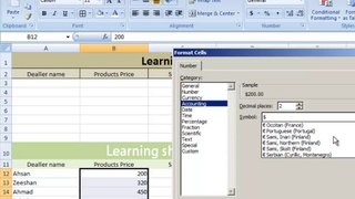 Microsoft Excel Tutorial for Beginners 2 - Sheet Working