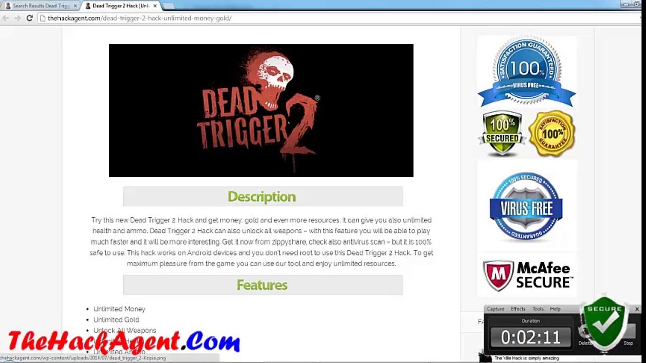 [FREE] Dead Trigger 2 Hack [Unlimited Money, Gold] Android iOS July 2014