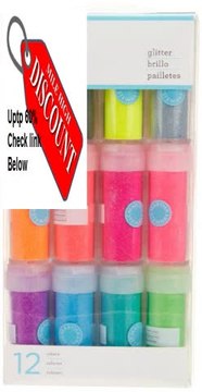Best Deals Martha Stewart Crafts Neon Glitter 12-Pack Review