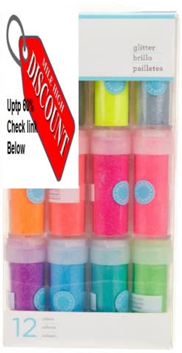 Best Deals Martha Stewart Crafts Neon Glitter 12-Pack Review