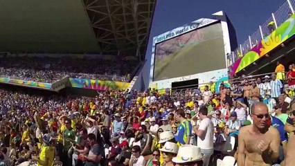 Brasileiros provocam argentinos no Itaquerão